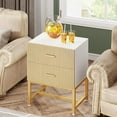 thumbnail image 6 of Tribesigns Nightstand with 2 Drawers, Wood Bedside Table, Striped, 6 of 6