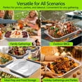 thumbnail image 3 of Livease Aluminum Pans 9x13 in, 12 Pack Foil Disposable Cake Pans with Lids, Rectangular Baking Pans, 3 of 8