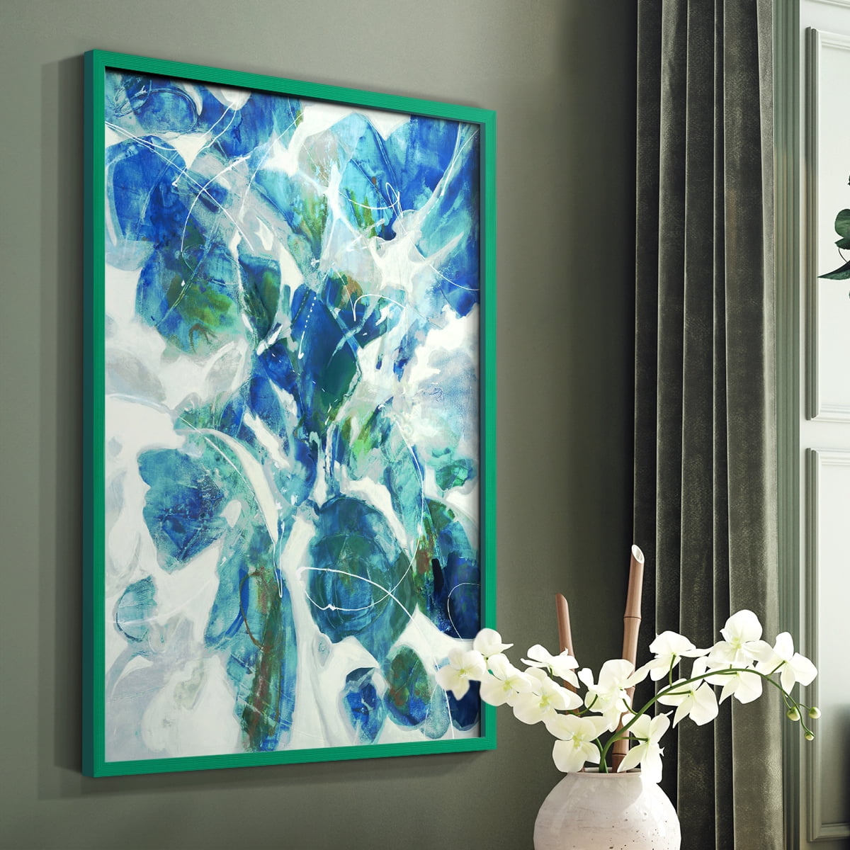 Winding Road Framed Print - Solid Wood in Single Picture Frame Solid Wood 2 Framed Print