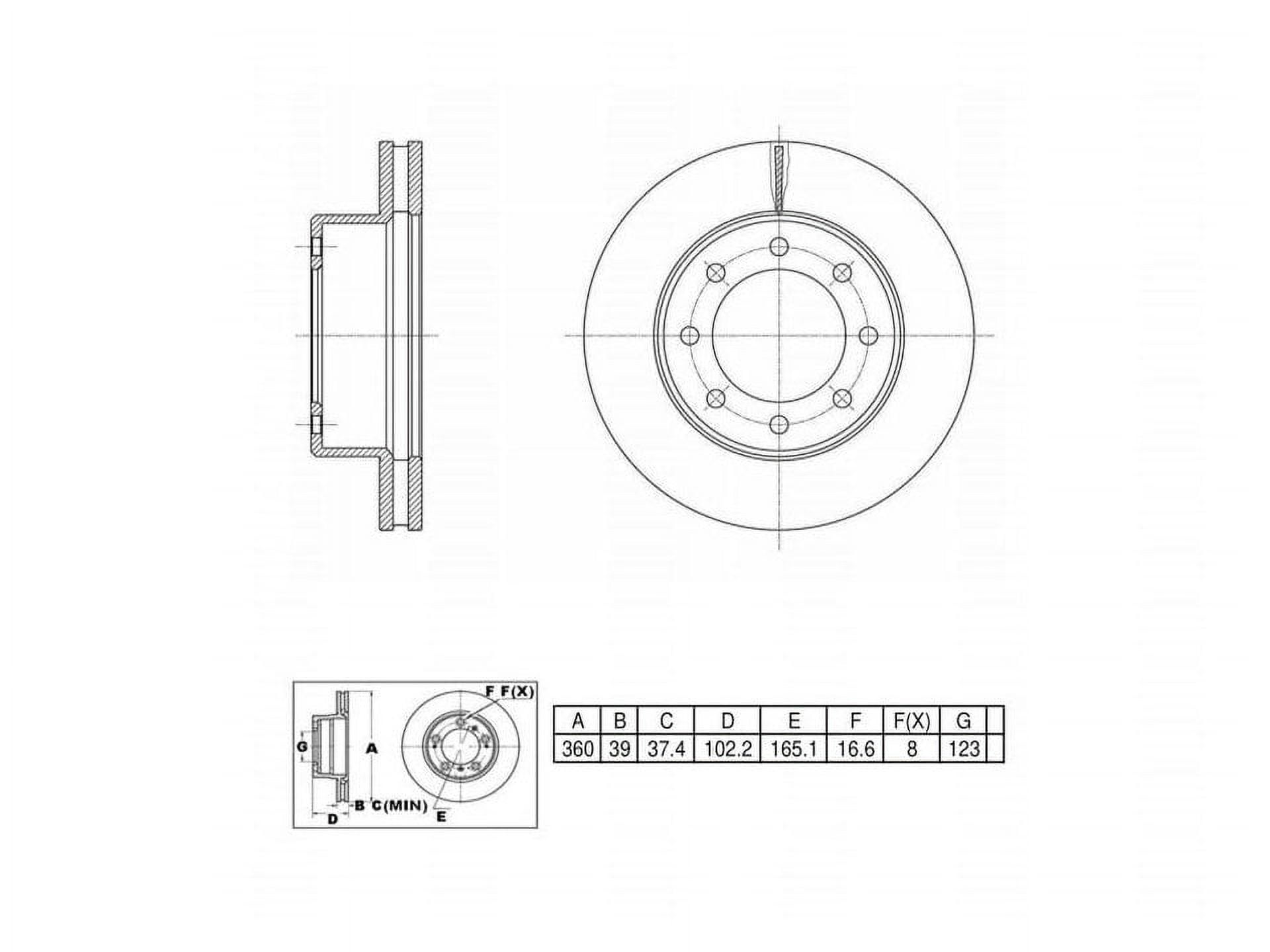 Ultra High Carbon 1000 Brake Kits, Front UHCK10135, Ram 2500 2018-2011