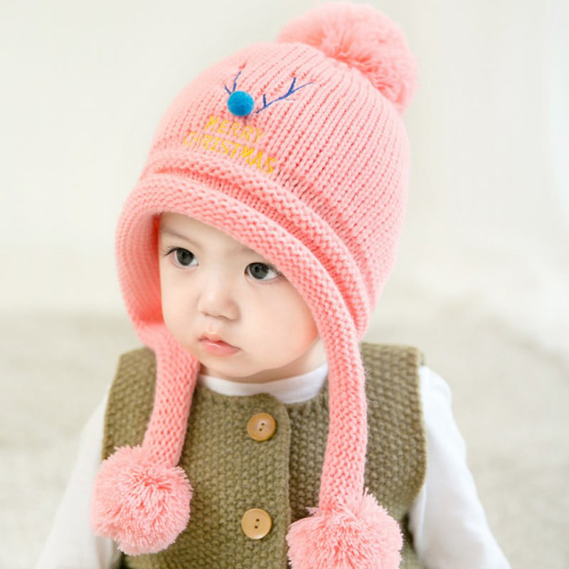 Infant Fashion Cute Baby Kids Toddler Knit Sweater Cap Winter Warm Hat Boy Girl 