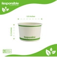 thumbnail image 2 of 8 oz Food Container Bowls | Tree-Less™ Compostable Paper, 2 of 3