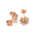 thumbnail image 4 of Yoursfs Gold Plated Rhinestone Earrings for Women Sparkly Cubic Zirconia Earrings Hypoallergenic Pierced Earrings Jewelry Gifts for Daughter Girlfriend, 4 of 6