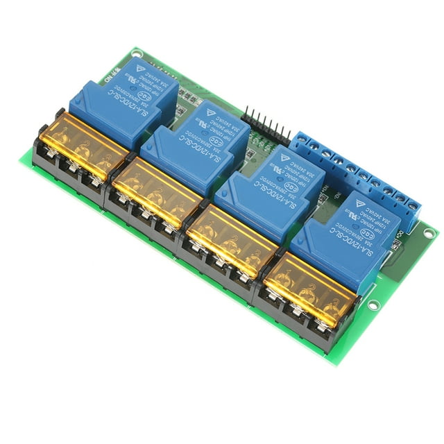 4-Channel DC 30A Relay Module Control Board Optocoupler Isolation High/Low Trigger