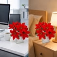 thumbnail image 4 of Luoshdecor Christmas Decorations Artificial Poinsettia Bouquet,Indoor & Outdoor Decor for Home Porch Garden,Ideal Gift for Women, 4 of 8
