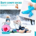 thumbnail image 6 of HYCLES Kids Ski Socks, Long Keen High Thermal Winter Socks for Boys, 2 Pairs Colorful Warm Ski Socks for Children, Soft Breathable Winter Outdoor Ski Socks for Skiing Skating Snowboarding, 6 of 7