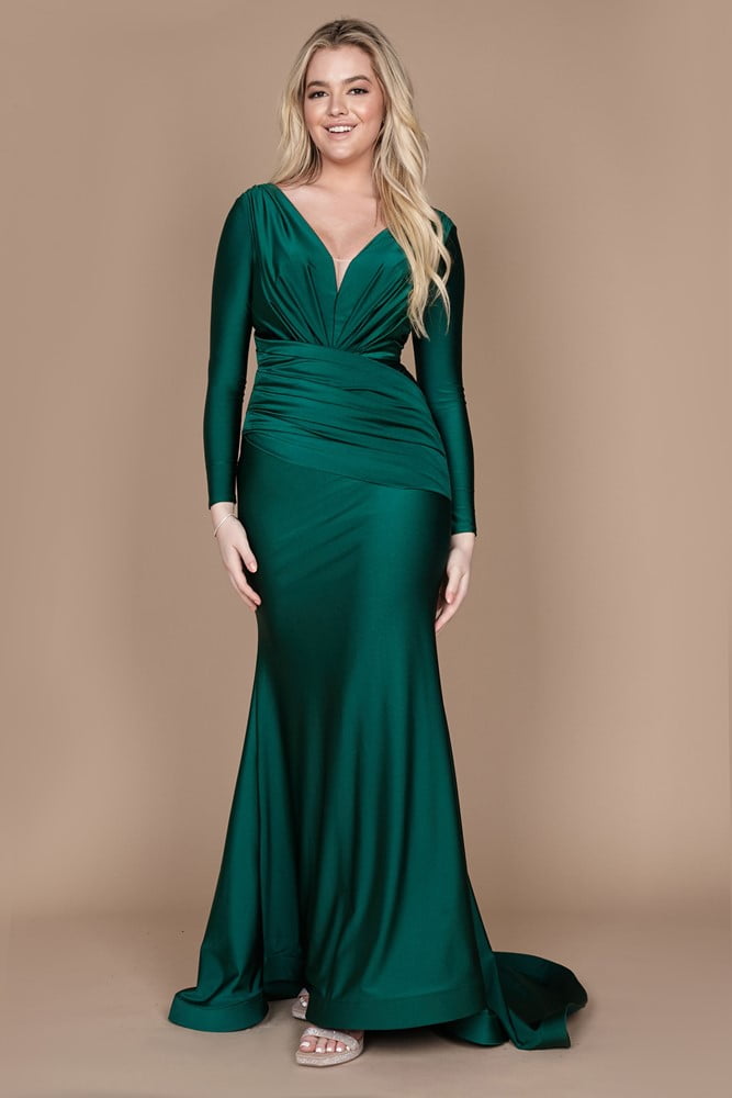 Dylan & Davids Long Sleeve Formal Fitted Evening Dress - Walmart.com Dylan & Davids Long Sleeve Formal Fitted Evening Dress - Walmart.com