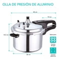 thumbnail image 2 of Olla Express De Presión Válvula De Seguridad Aluminio 8 Lts, 2 of 7