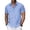 Light Blue, variant on ZOYOEN Mens Linen Shirts Short Sleeve- Summer Casual Button Down Loose Fit Beach Shirts Light Blue Size S-2XL
