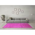 thumbnail image 3 of Ahgly Company Indoor Rectangle Solid Pink Modern Area Rugs, 2' x 5', 3 of 4