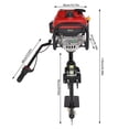 thumbnail image 3 of 200CC 4 Stroke Heavy Duty Outboard Motor Boat Outboard Engine Air Cooling for 13.12 To 19.69ft Boats, 3 of 21