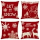 thumbnail image 2 of Fiudx Ofertas Relámpago Funda De Almohada Con Patrón Navideño, Funda De Cojín Para Sofá Y Coche, Decoración Del Hogar, 4 Piezas, 2 of 7