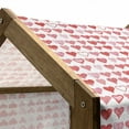 thumbnail image 5 of Valentines Day Pet House, Heart of Love and Romance Hand Drawn Style Romantic Art, Outdoor & Indoor Portable Dog Kennel with Pillow and Cover, 5 Sizes, Vermilion Pink White, by Ambesonne, 5 of 5