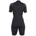 thumbnail image 4 of Henderson Thermoprene PRO 3mm womens front zip wetsuit 16 Black/aqua, 4 of 5