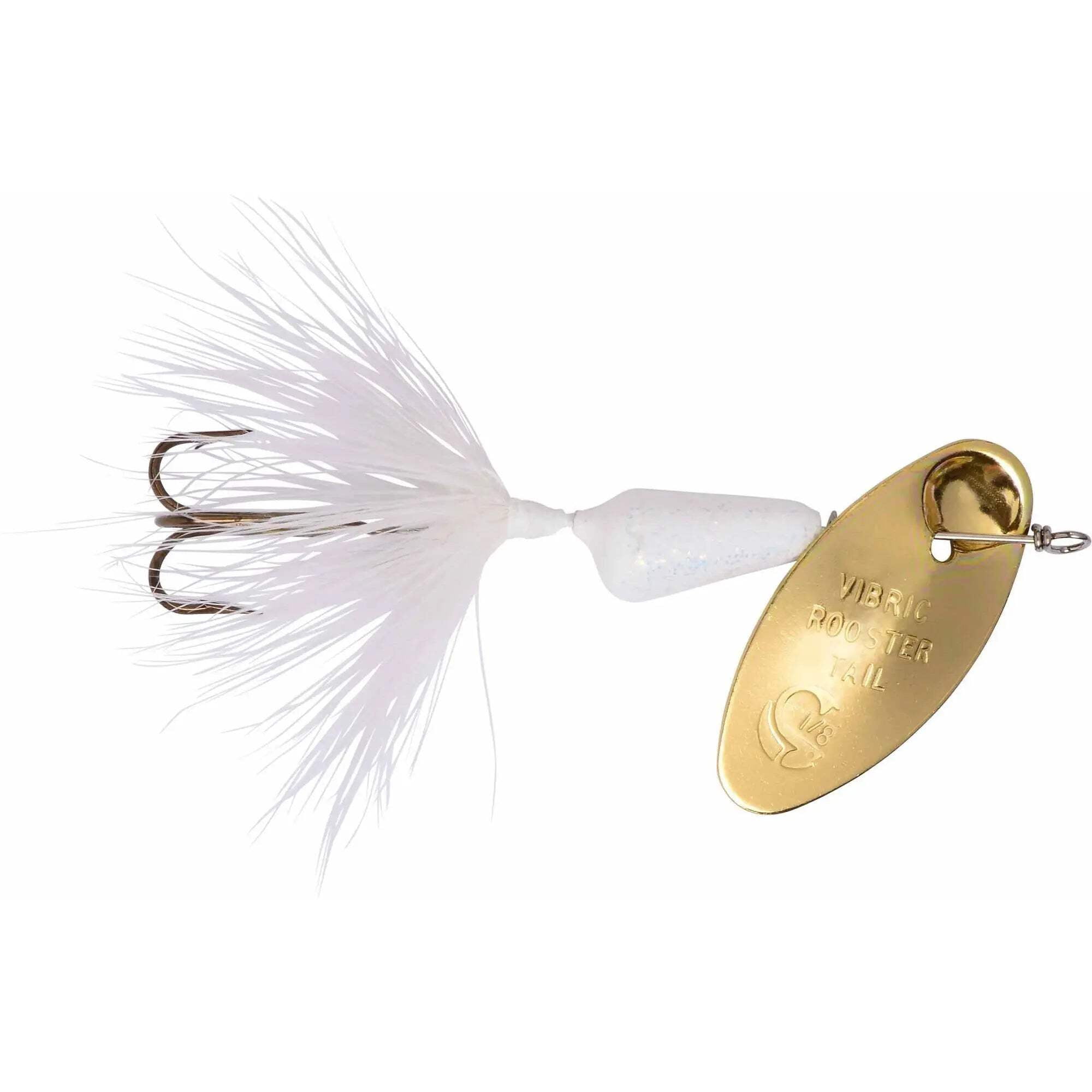 しんちゃんさん専用　STOCK LURES バスロッド ホワイト ゴールド Yakima Bait Worden's Vibric Rooster Tail Lure Firetiger 1/2 oz
