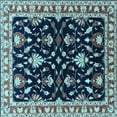 thumbnail image 1 of Ahgly Company Indoor Square Oriental Light Blue Traditional Area Rugs, 6' Square, 1 of 4