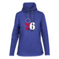 thumbnail image 2 of Women's Levelwear Royal Philadelphia 76ers Loop Core Funnel Neck Pullover Sweatshirt, 2 of 3