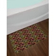 thumbnail image 2 of Floral Bath Mat, Vintage Daisy and Sunflowers Retro Grunge Vibrant Pattern Print, Plush Bathroom Decor Mat with Non Slip Backing, 29.5" X 17.5", Multicolor, by Ambesonne, 2 of 2