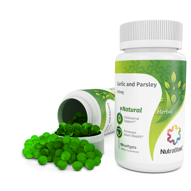 NutraBlast Garlic and Parsley 500Mg Extract w/ Chlorophyll Odorless