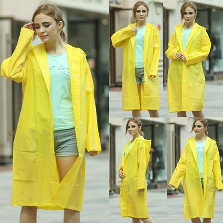 New Style Lady Fashion Thick EVA Travel Waterproof Outdoors Raincoat Wind
