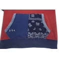 thumbnail image 2 of Polo Ralph Lauren Men's Short Sleeve Patchwork Fleece Hoodie (XLarge, Red/Blue), 2 of 6