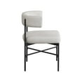 thumbnail image 6 of Meridian Furniture Rivage Beige Linen Textured Fabric Dining Chair (Set of 2), 6 of 8