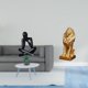 thumbnail image 2 of Figura Abstracta De León, Escultura Decorativa Coleccionable Para Escritorio, Estatua Moderna Para Sala De Estar, Estantería, Oficina En Casa O Como Adorno De Mesa., 2 of 8