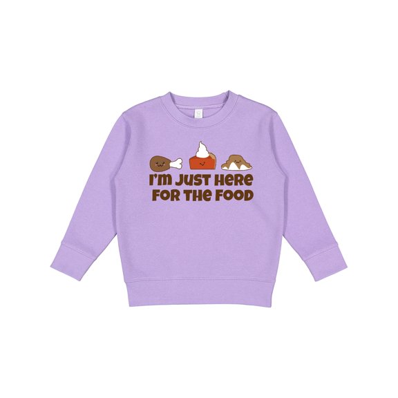 Inktastic I'm Just Here for the Food Toddler Sweatshirt