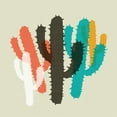 thumbnail image 2 of SD Graphics Studio 26x26 White Modern Wood Framed Museum Art Print Titled - Modern Cacti II, 2 of 4