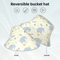 thumbnail image 6 of PAYOHTO Baby Elephant Pattern Bucket Hats for Women Men, Beach Summer Outdoor Fisherman Hat for Boy Girl, 6 of 8