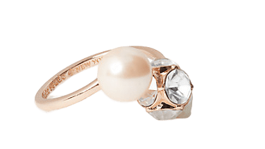 Kate Spade Lady Marmalade Pearl Ring in Blush Multi Size 8 