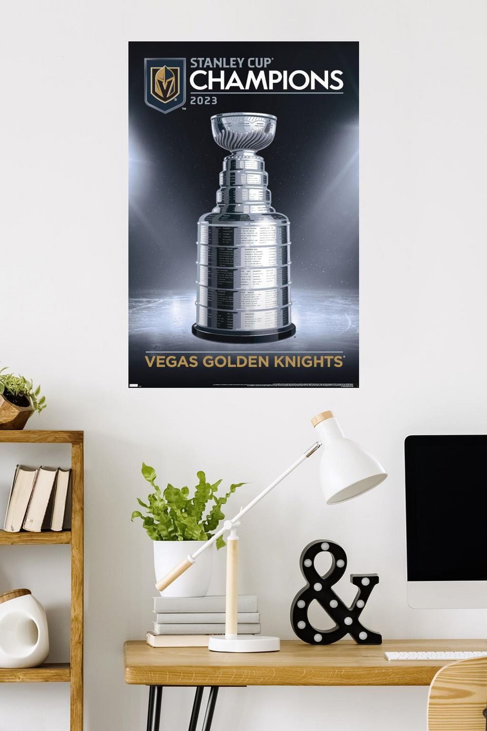 NHL Vegas Golden Knights - 2023 Stanley Cup Team Logo Wall Poster, 22.375" x 34"