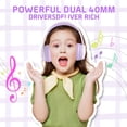 thumbnail image 4 of Auriculares Bluetooth Vinamass E63 Kids 30H Playtime Morados, 4 of 8