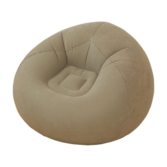 Inflatable Bean Bag Chairs for Adult Blow up Chairs Lazy Sofa Folding Portable Inflatable Chair for Movie Outdoor Room Bedroom Reading Camping(Coffee)
