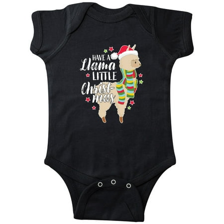 

Inktastic Happy Holidays Have a Llama Little Christmas Gift Baby Boy or Baby Girl Bodysuit