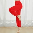 thumbnail image 2 of RongHuan Womens Dance Pants Lightweight Loose Fit Yoga Pants Casual High Waist Sweatpants Soild Color Harem Pants, 2 of 6