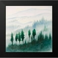 thumbnail image 2 of Atelier B Art Studio 12x12 Black Modern Framed Museum Art Print Titled - Landscape in watercolor, 2 of 5