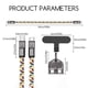 thumbnail image 5 of 240w Usb C 2 In 1 Fast Charging Data Cable Cell Phone Lanyard Built in Charging Cable Smartphones Accessories, 5 of 5