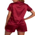 thumbnail image 2 of Heart Embroidery Button Shirt + Shorts Set for Women, 2 of 3