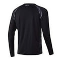 thumbnail image 3 of HUK Men's Strike Long Sleeve 30 UPF Performance Fishing Shirt, Black, Medium, 3 of 3