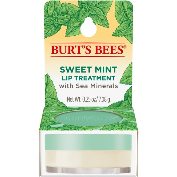 Burt's Bees Lip Treatment, Sweet Mint with Sea Minerals and Mica, 0.25 oz