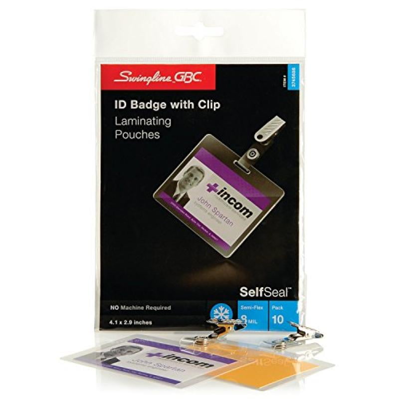 Swingline GBC Laminating Pouches / Self Laminating Sheets, Horizontal