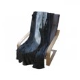 thumbnail image 4 of Halloween Soft Flannel Fleece Throw Blanket, Realistic Zombie Earth Soil Full Moon Bat Horror Story October Twilight Themed, Cozy Plush for Indoor and Outdoor Use, 70" x 90", Blue Black, by Ambesonne, 4 of 6