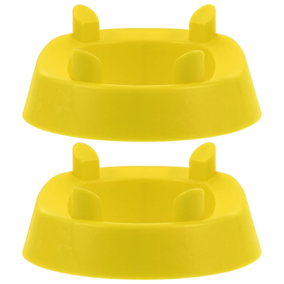 KAKOWELY 2 Pcs Football Kicking Tee For Practice Ball Holder Tees Footballs Kicking Block Accessories For Adults Kids Coaches Yellow,4.53X"X4.53"X1.57"