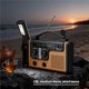 thumbnail image 4 of Radio de Emergencia con Carga Solar y Manivela, Linterna LED AM/FM y Banco de Energía., 4 of 7
