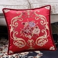 thumbnail image 4 of Steadline 19 Inch European Jacquard Throw Pillow - Luxury Sofa Back Cushion with Embossed Floral Pattern - Car Seat Bedroom Decorative Pillow Cover - Home Decor Accent Piece, 4 of 7