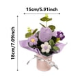 thumbnail image 3 of Gifts for Mom from Daughter Son - Cute Mothers Day, Birthday Gifts for Moms, Mother, Mama - 5.91'' x 7.09'' Mother's Day Knitted Positive Tulip Flowers Doll - Hugging, 3 of 6