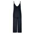 thumbnail image 5 of lulshou Jumpsuits for Women, Women Summer European and Sling Solid Pocket Casual Jumpsuit Women's Jumpsuits, Rompers & Overalls, Navy S, 5 of 6