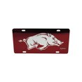 thumbnail image 1 of NCAA Arkansas Razorbacks Étiquette de Voiture, Rouge Miroir, Grand, 1 of 3