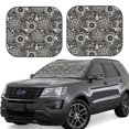 thumbnail image 1 of Wukai Bicycles Parts Car Front Windshield Sun Shade,Sun Visor Shield Block Automotive Interior Protector Blocks UV Rays-Small, 1 of 6
